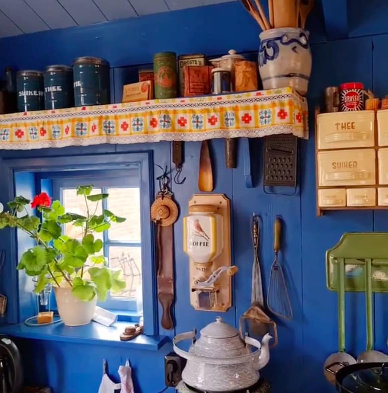 Interieur van museumwoning Het Kleinste Huisje.