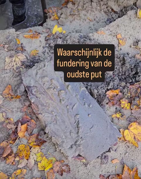 waarschijnlijk de fundering van de oudste put